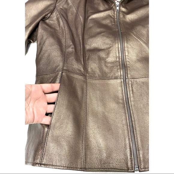 Wilson's Leather Maxima Winter Women's Jacket Copper Metallic - Picture 9 of 17